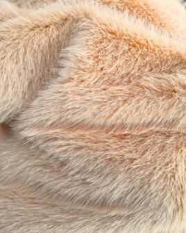 Tissu Fausse Fourrure Sugar Camel Clair Poils 3,5cm
