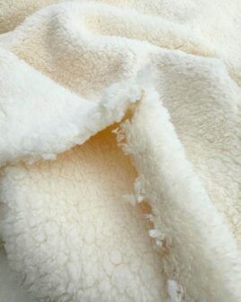 tissu sherpa naturel réversible