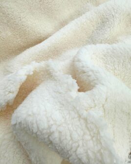 tissu sherpa naturel réversible