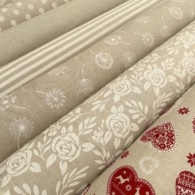 tissu polycoton 280cm aspect lin nouveaux coloris